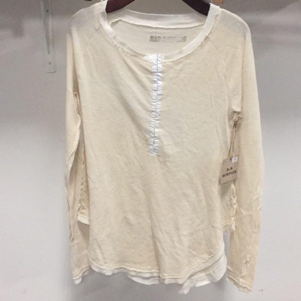$100 NWT R&R surplus long sleeve tee shirt t